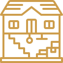 Colored House Basement